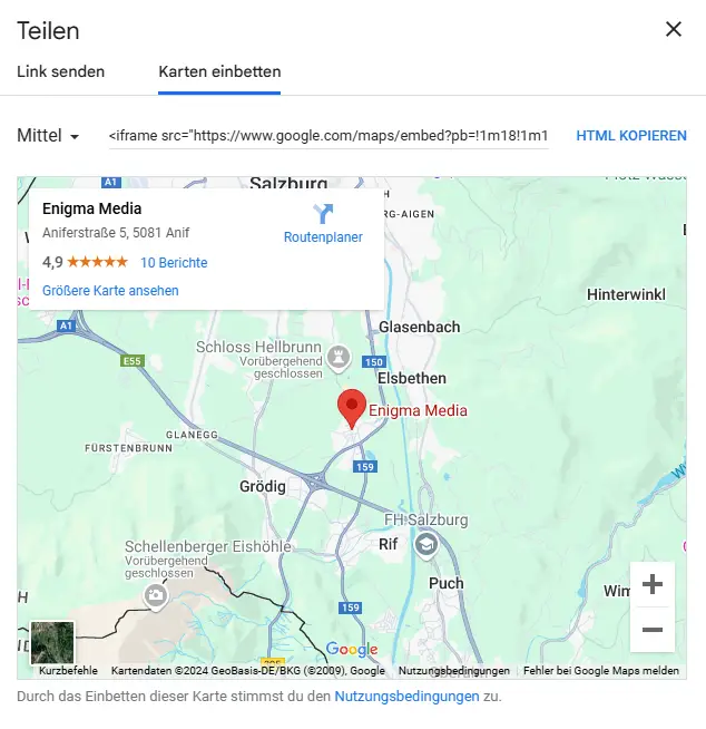 Google Maps in WordPress einbetten