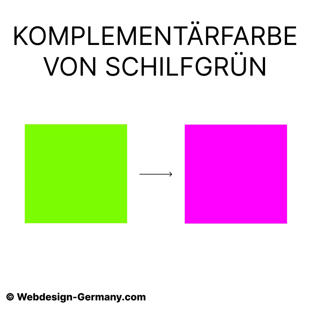 Komplementärfarbe von Schilfgrün