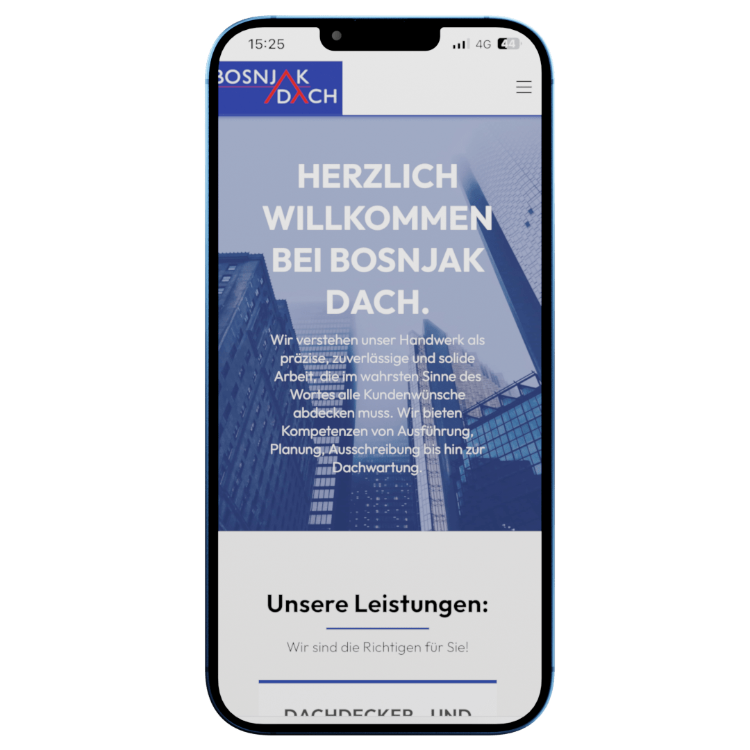 Webdesign für mobile Websites